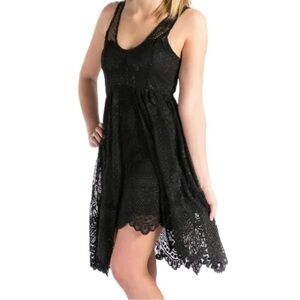 Free People Black ‘Salinas Foil’ Lace Dress